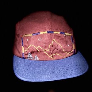 Embroidered Mountain Panel Hat